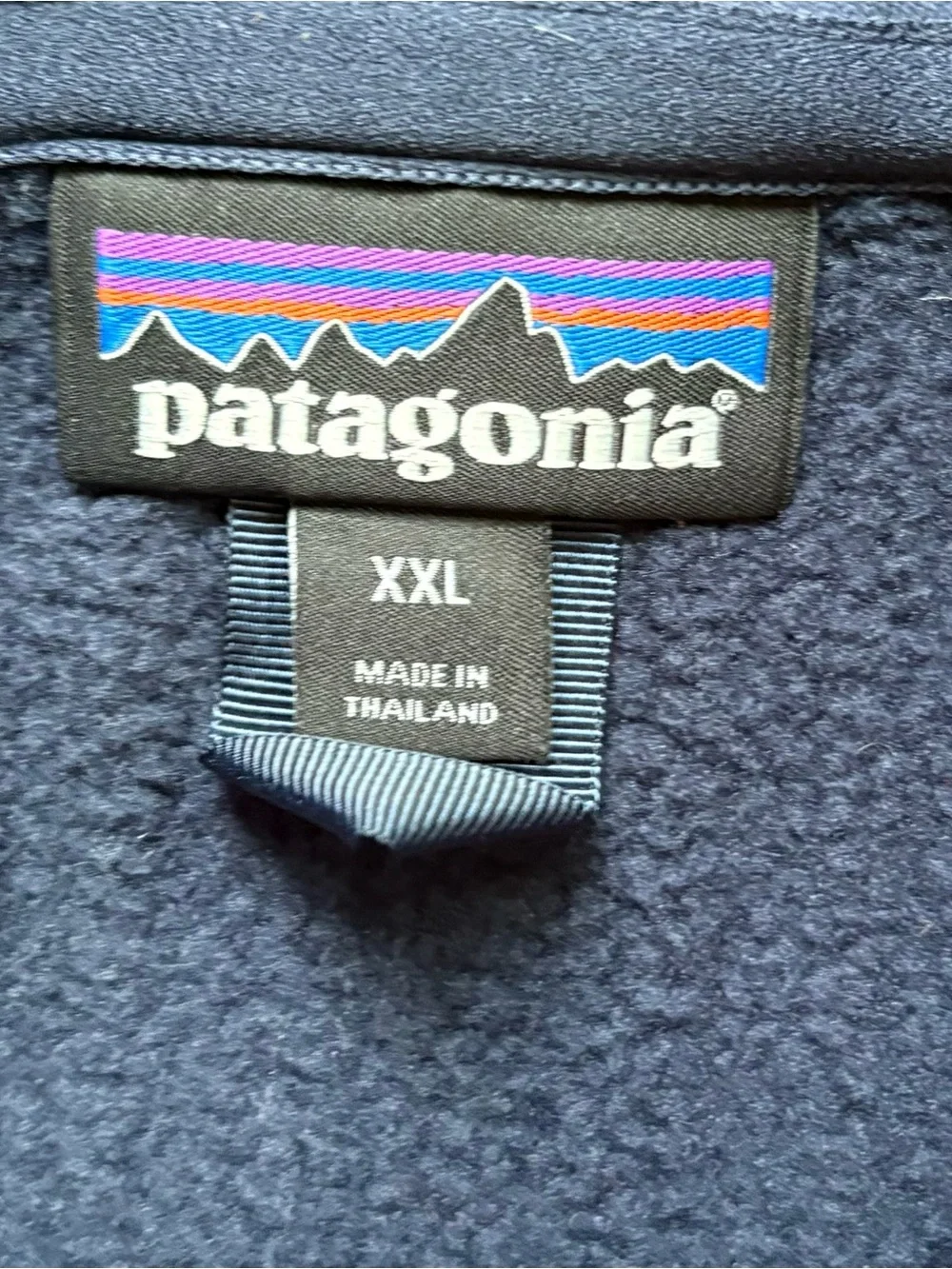 Patagonia Men’s 1/4 Zip Fleece Better Sweater 2XL XXL Blue Solid